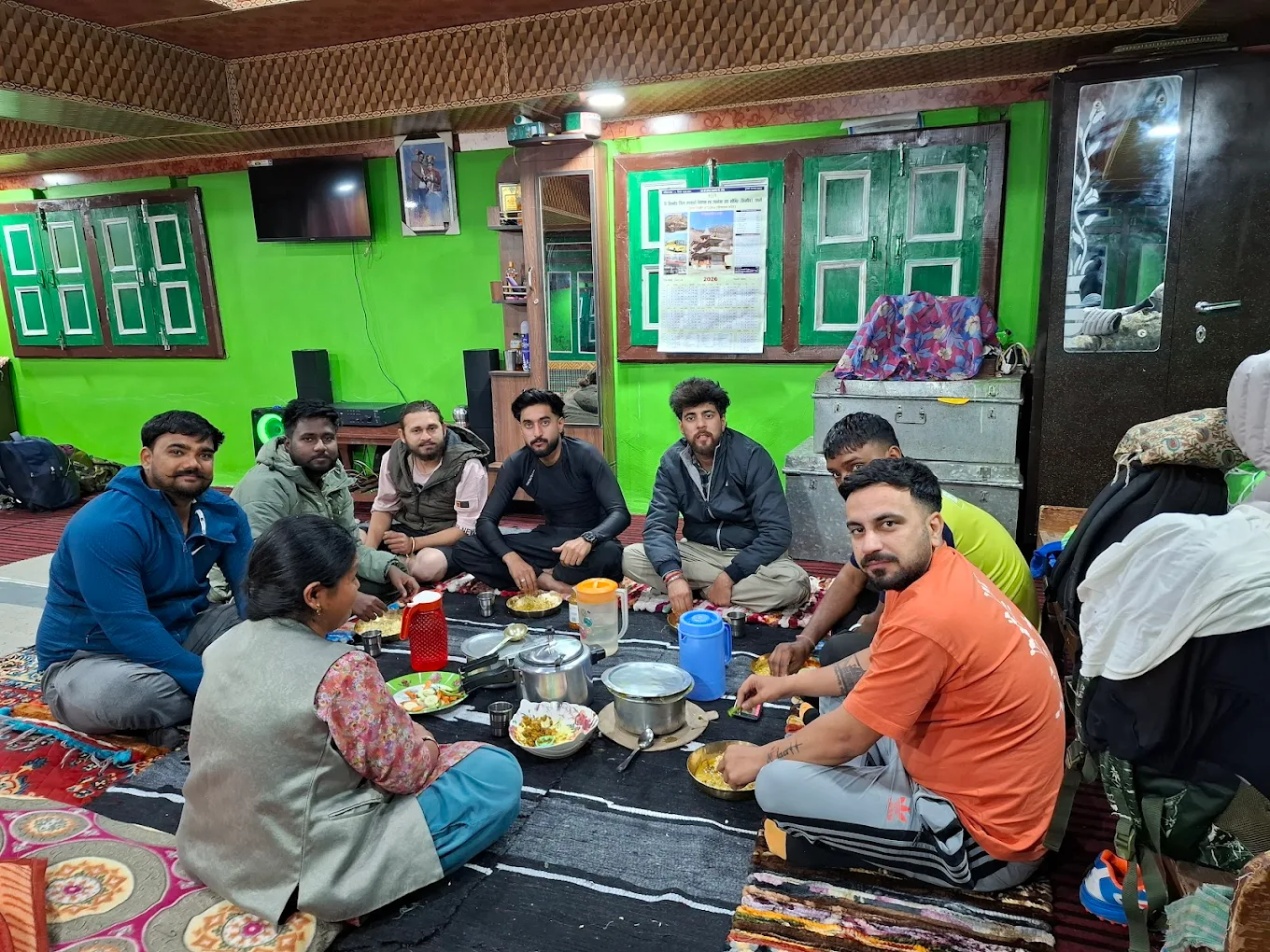 Traditional Himachali home-cooked meal